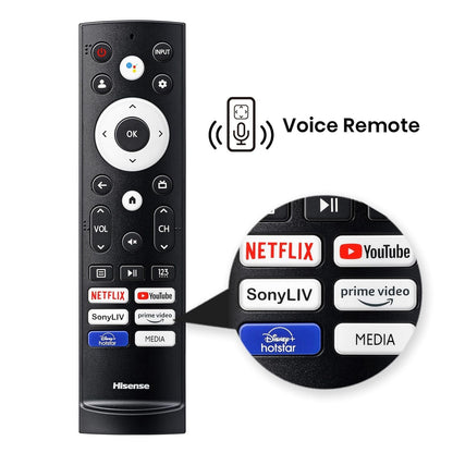 Hisense E6N 109.22 cm (43 inch) 4K Ultra HD LED Google TV with Dolby Digital (2024 model)