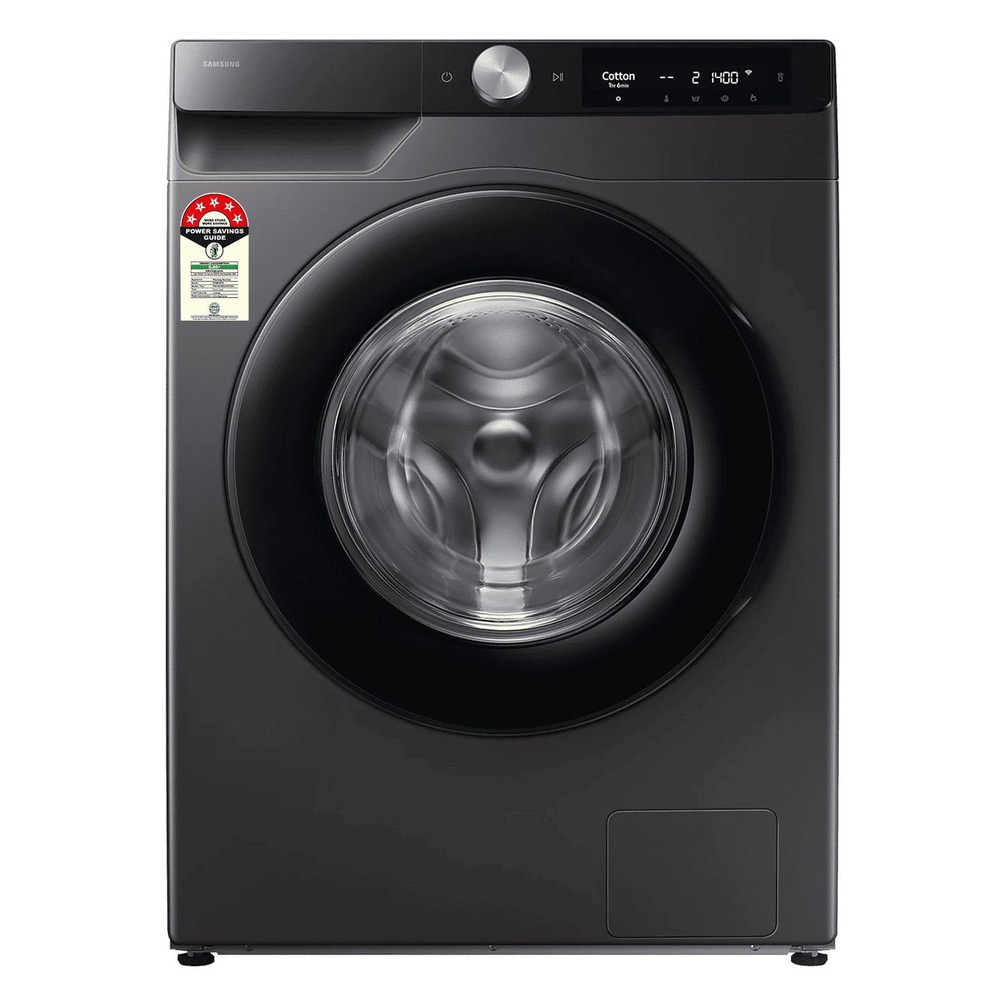 SAMSUNG 12 kg 5 Star Wi-Fi Inverter Fully Automatic Front Load Washing Machine (WW12DG6B24AXTL, AI Control, Inox)