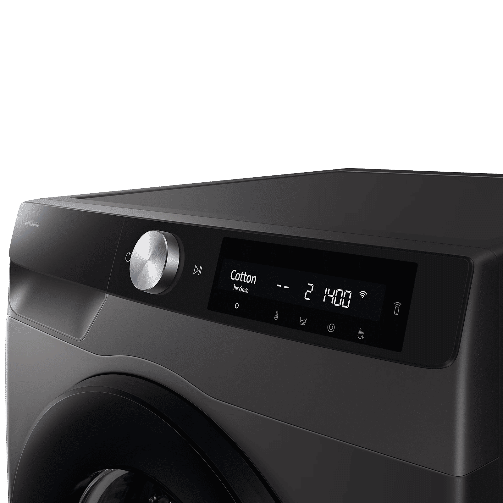 SAMSUNG 12 kg 5 Star Wi-Fi Inverter Fully Automatic Front Load Washing Machine (WW12DG6B24AXTL, AI Control, Inox)