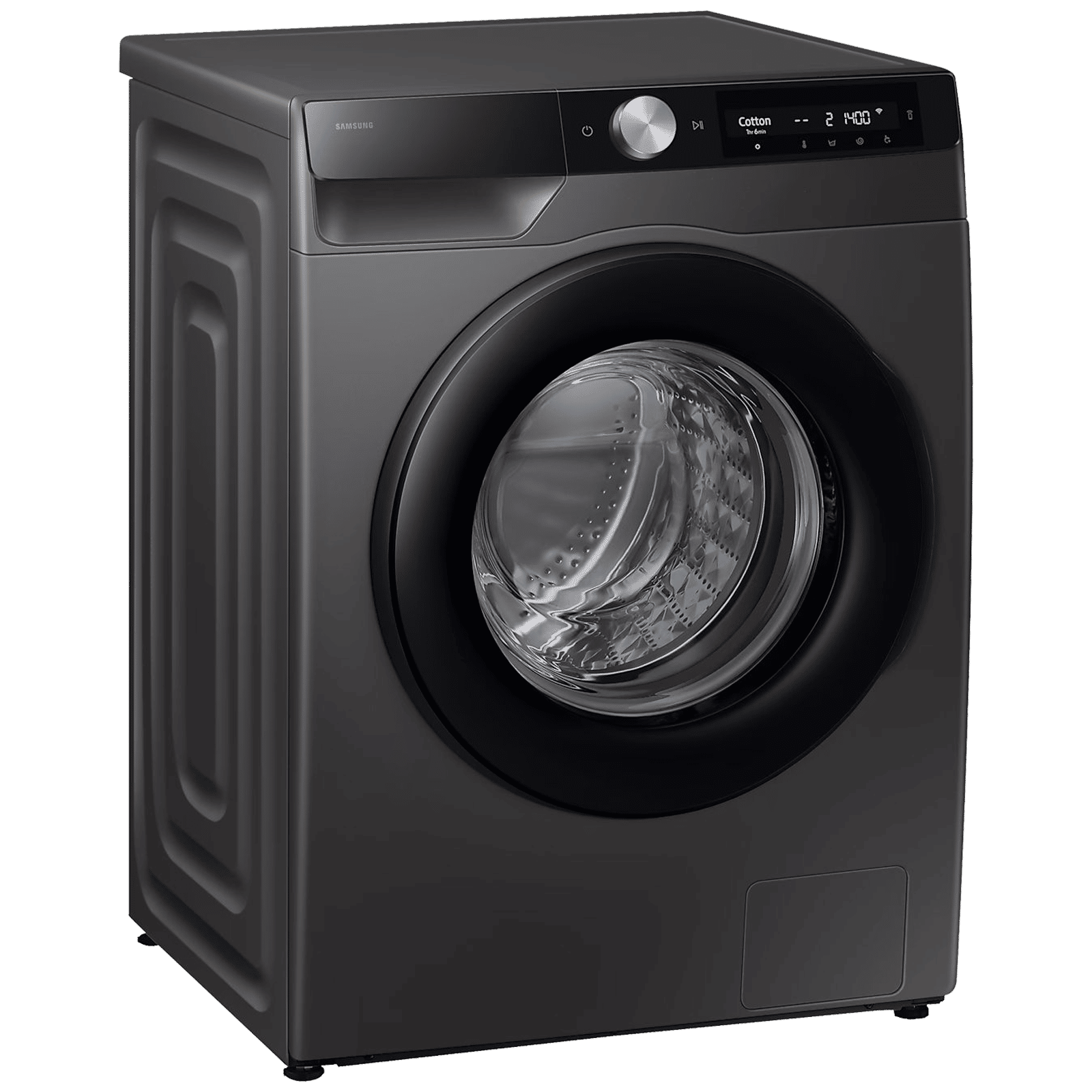 SAMSUNG 12 kg 5 Star Wi-Fi Inverter Fully Automatic Front Load Washing Machine (WW12DG6B24AXTL, AI Control, Inox)