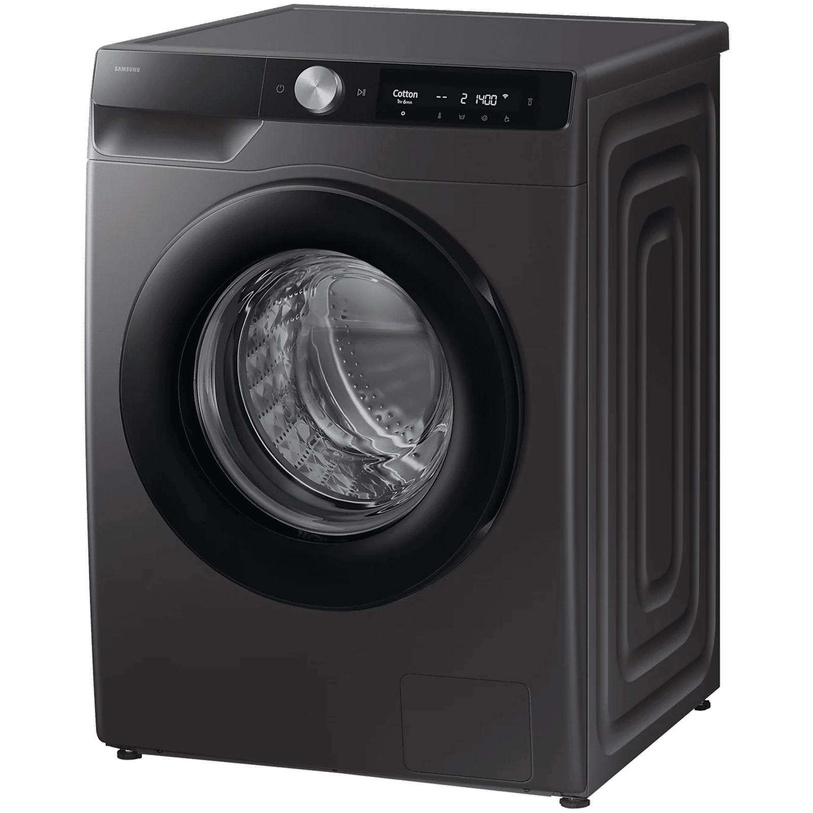 SAMSUNG 12 kg 5 Star Wi-Fi Inverter Fully Automatic Front Load Washing Machine (WW12DG6B24AXTL, AI Control, Inox)