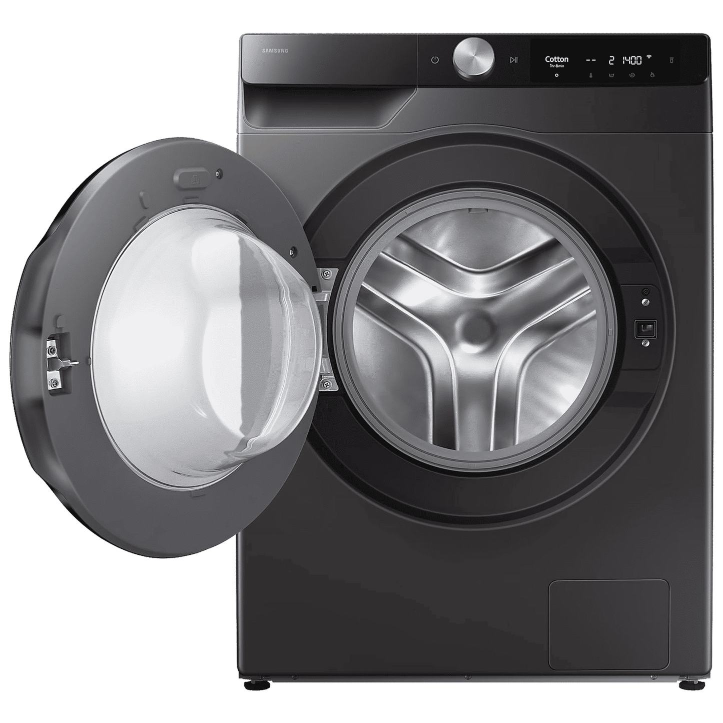 SAMSUNG 12 kg 5 Star Wi-Fi Inverter Fully Automatic Front Load Washing Machine (WW12DG6B24AXTL, AI Control, Inox)