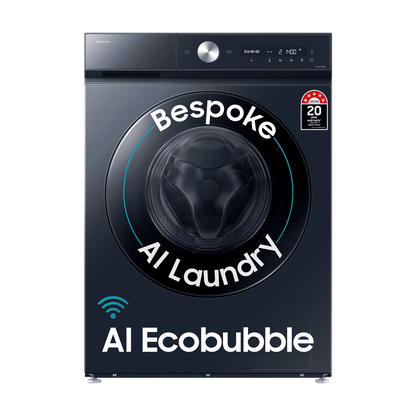 SAMSUNG 12 kg 5 Star Wi-Fi Inverter Fully Automatic Front Load Washing Machine (WW12DB8B54GSTL, AI Control, Navy)