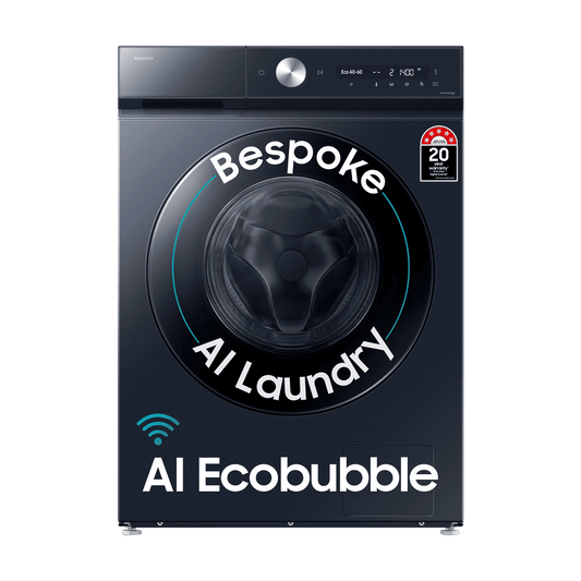 SAMSUNG 12 kg 5 Star Wi-Fi Inverter Fully Automatic Front Load Washing Machine (WW12DB8B54GSTL, AI Control, Navy)