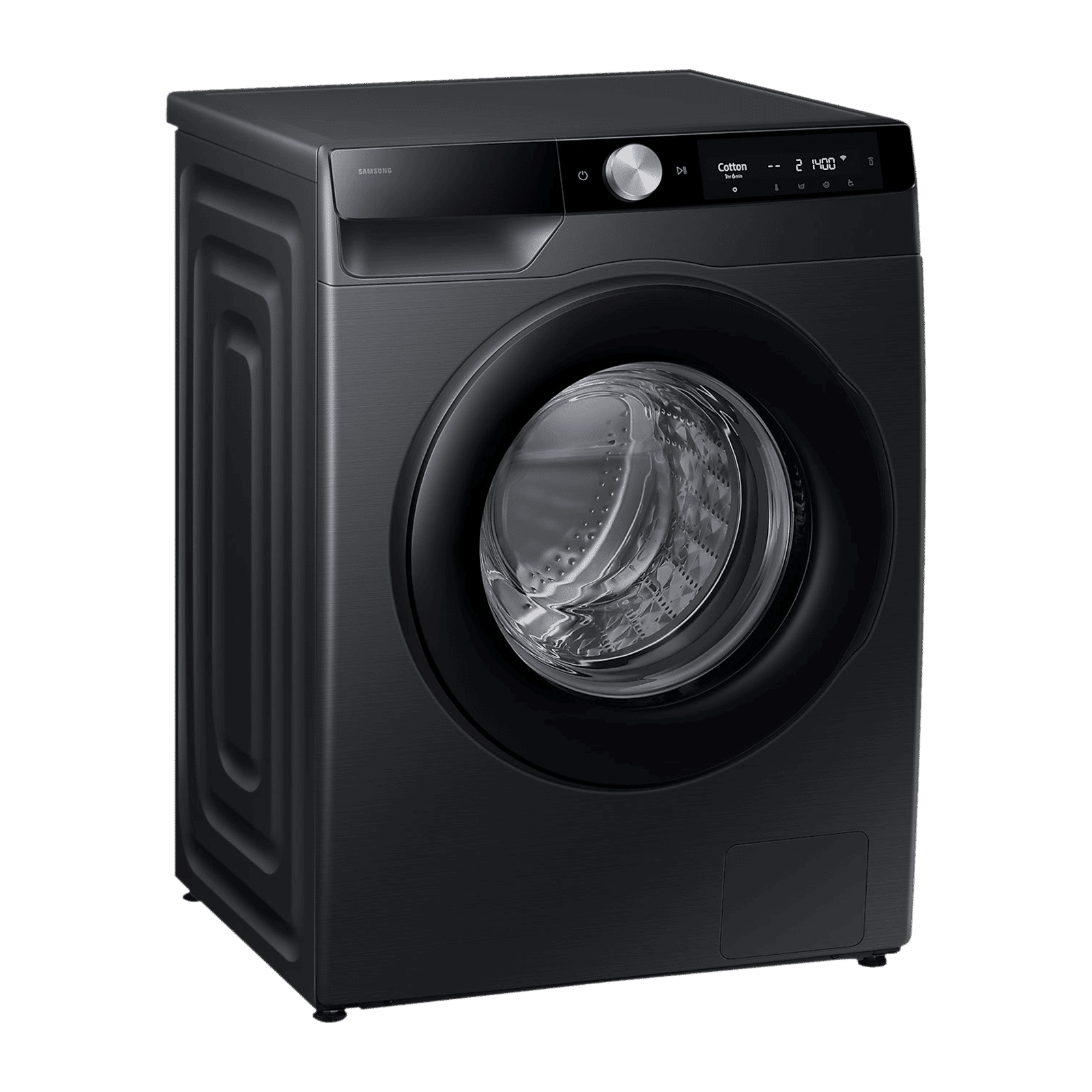 SAMSUNG 12 kg 5 Star Wi-Fi Inverter Fully Automatic Front Load Washing Machine (WW12DG6B24ABTL, AI Control, Black)