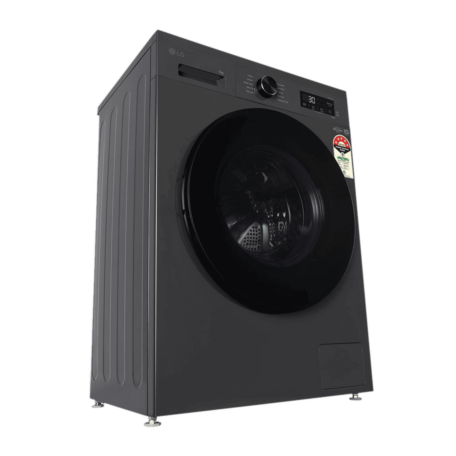 LG 7 kg 5 Star Wi-Fi Inverter Fully Automatic Front Load Washing Machine (FHB1207Z4M, Auto Restart, Middle Black)