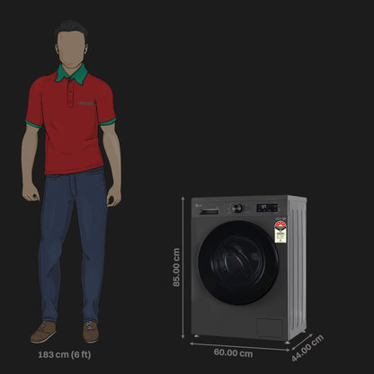 LG 7 kg 5 Star Wi-Fi Inverter Fully Automatic Front Load Washing Machine (FHB1207Z4M, Auto Restart, Middle Black)