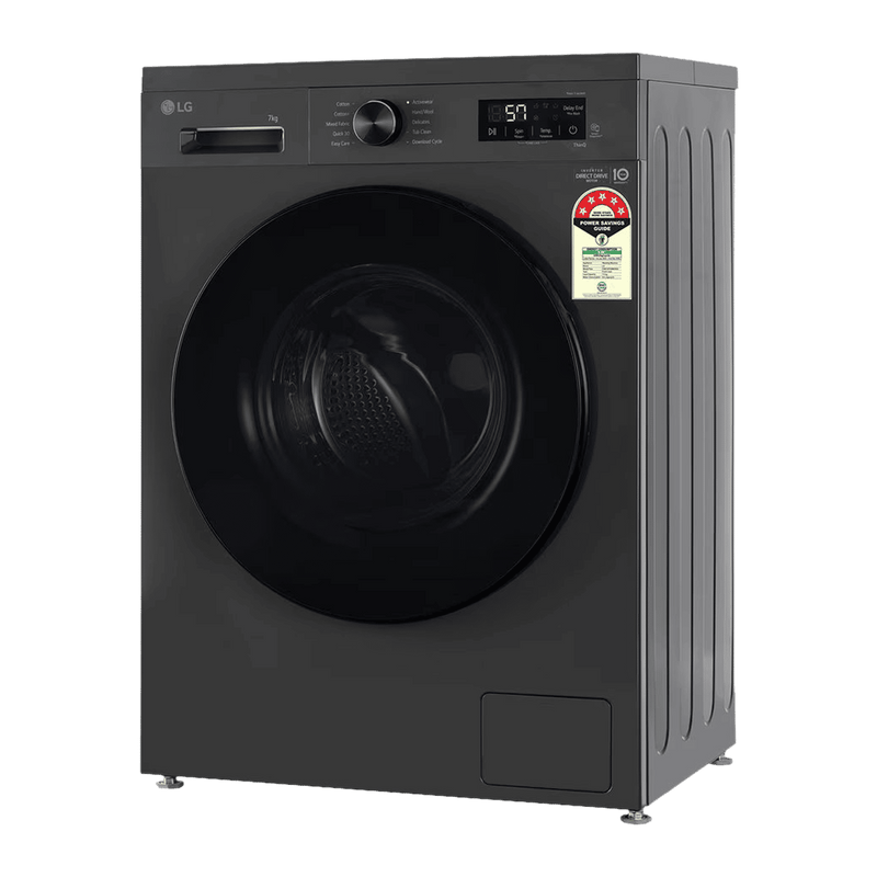LG 7 kg 5 Star Wi-Fi Inverter Fully Automatic Front Load Washing Machine (FHB1207Z4M, Auto Restart, Middle Black)