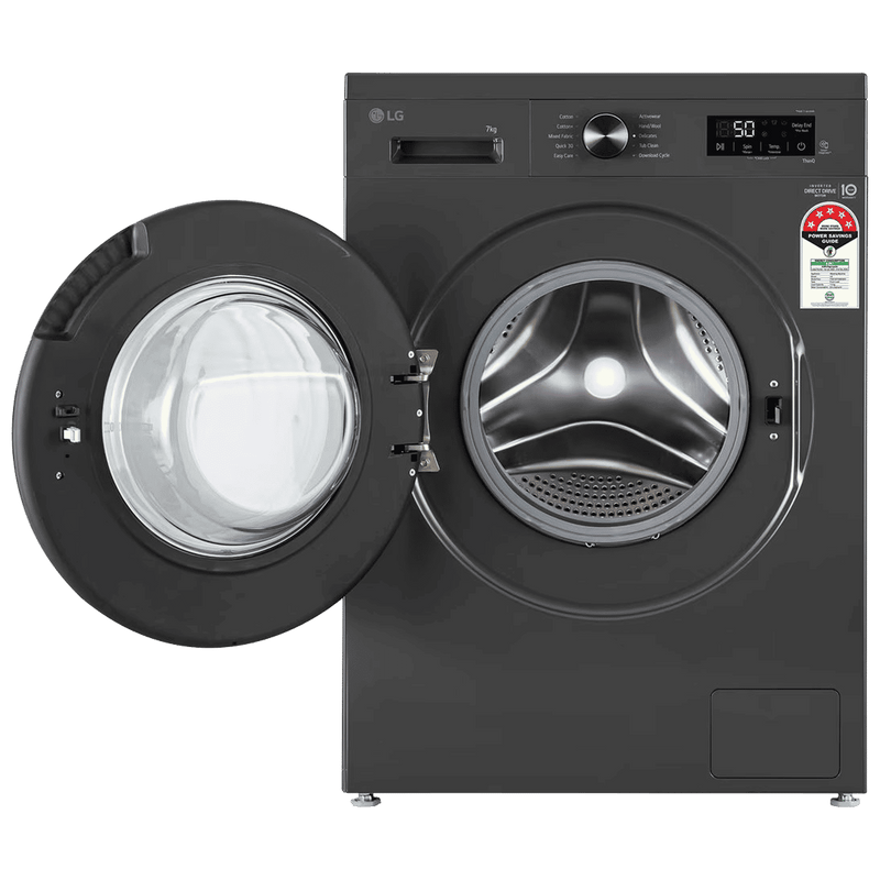 LG 7 kg 5 Star Wi-Fi Inverter Fully Automatic Front Load Washing Machine (FHB1207Z4M, Auto Restart, Middle Black)