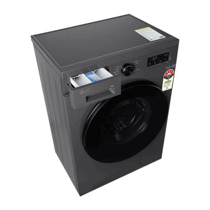 LG 7 kg 5 Star Wi-Fi Inverter Fully Automatic Front Load Washing Machine (FHB1207Z4M, Auto Restart, Middle Black)
