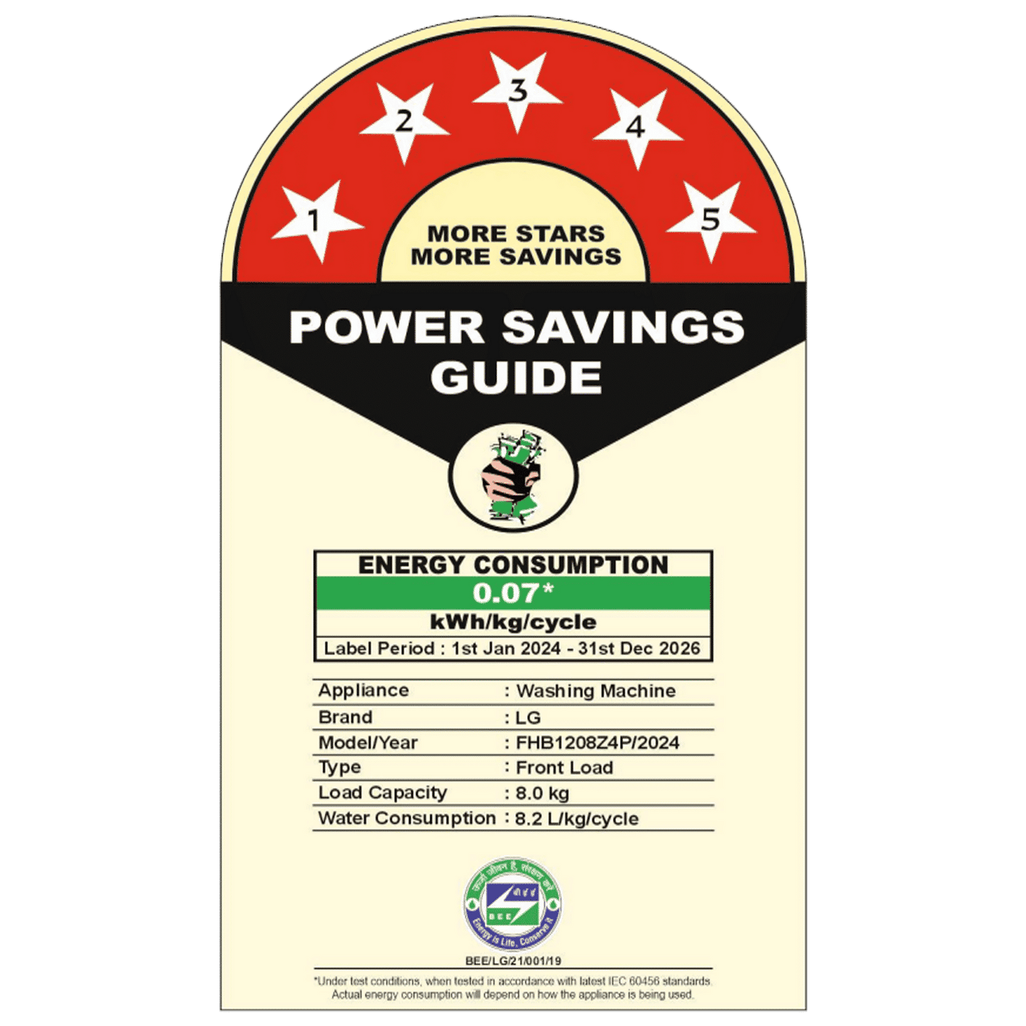 LG 8 kg 5 Star Wi-Fi Inverter Fully Automatic Front Load Washing Machine (FHB1208Z4P, Smart Diagnosis, Platinum Silver)