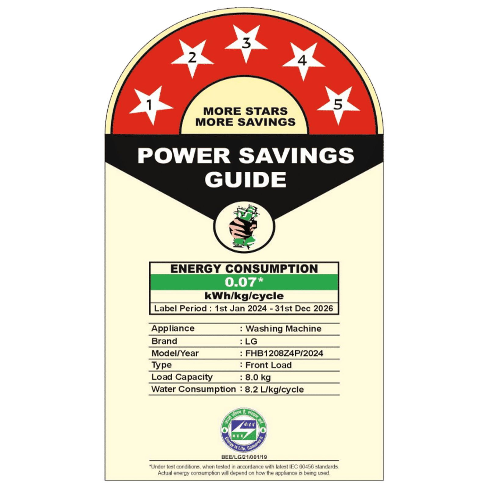 LG 8 kg 5 Star Wi-Fi Inverter Fully Automatic Front Load Washing Machine (FHB1208Z4P, Smart Diagnosis, Platinum Silver)