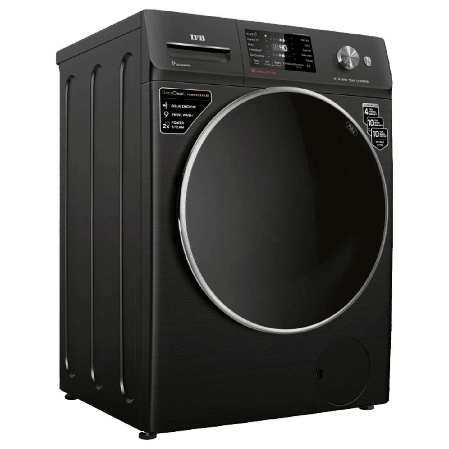 IFB 7 kg 5 Star Wi-Fi Fully Automatic Front Load Washing Machine (Elite BXN 7012HK, Eco Inverter Motor, Black Hairline)