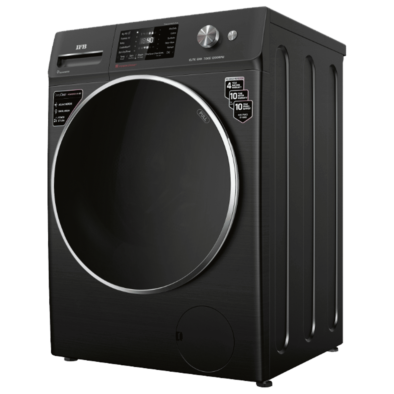 IFB 7 kg 5 Star Wi-Fi Fully Automatic Front Load Washing Machine (Elite BXN 7012HK, Eco Inverter Motor, Black Hairline)