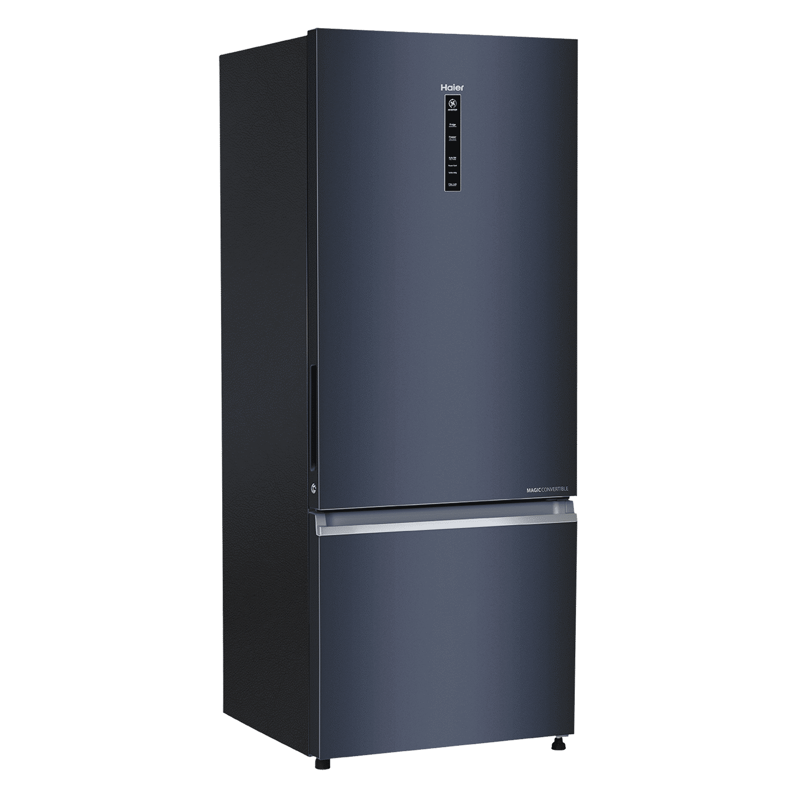 Haier 445 Litres 2 Star Frost Free Double Door Bottom Mount Convertible Refrigerator with 1 Hour Icing Technology (HRB-4952BGK-P, Graphite Black)