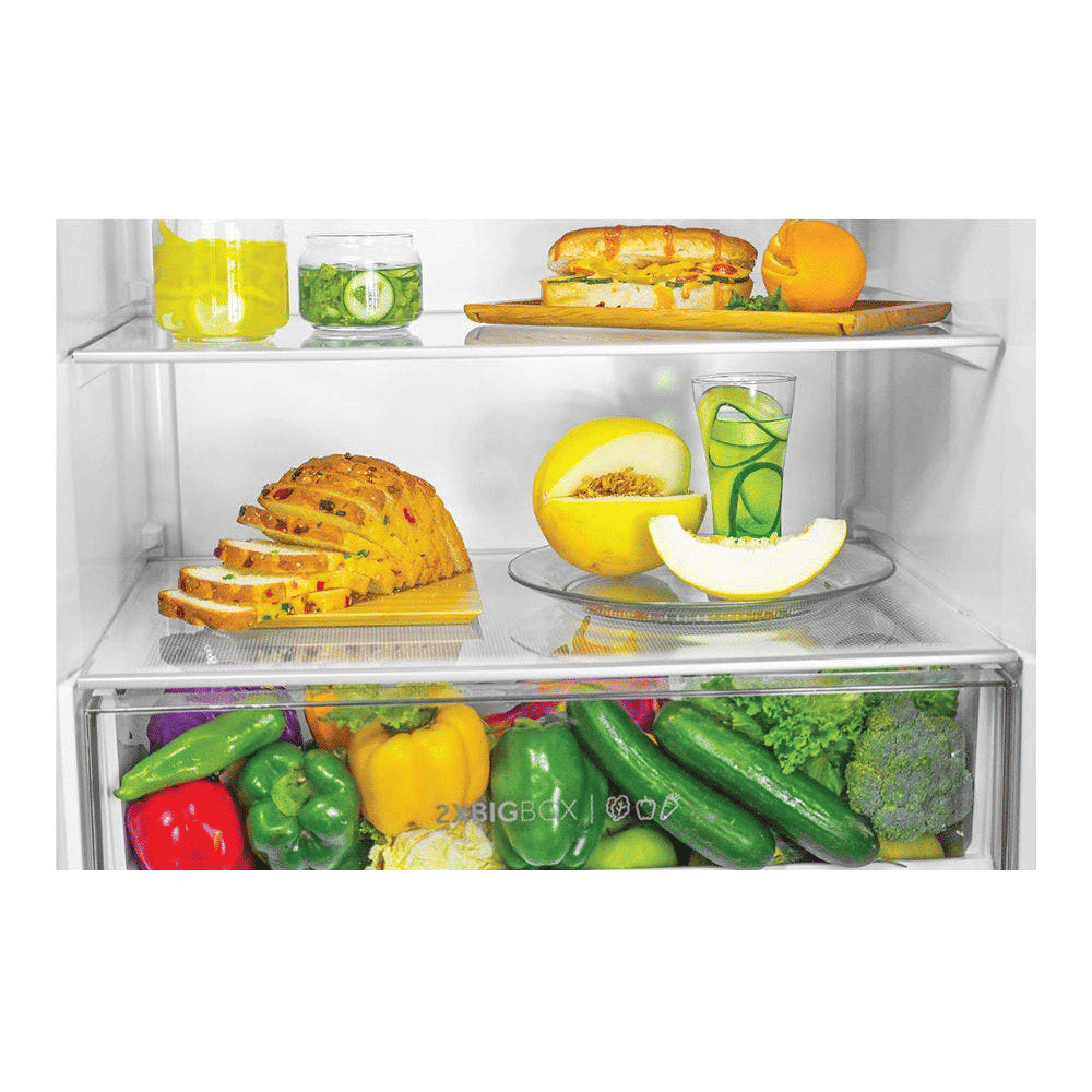 Haier 445 Litres 2 Star Frost Free Double Door Bottom Mount Convertible Refrigerator with 1 Hour Icing Technology (HRB-4952BGK-P, Graphite Black)