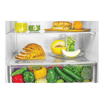 Haier 445 Litres 2 Star Frost Free Double Door Bottom Mount Convertible Refrigerator with 1 Hour Icing Technology (HRB-4952BGK-P, Graphite Black)