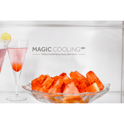 Haier 445 Litres 2 Star Frost Free Double Door Bottom Mount Convertible Refrigerator with 1 Hour Icing Technology (HRB-4952BGK-P, Graphite Black)