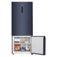 Haier 445 Litres 2 Star Frost Free Double Door Bottom Mount Convertible Refrigerator with 1 Hour Icing Technology (HRB-4952BGK-P, Graphite Black)