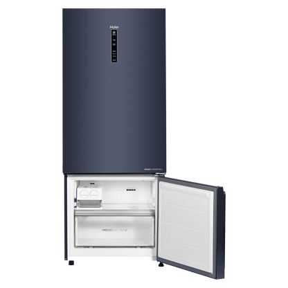 Haier 445 Litres 2 Star Frost Free Double Door Bottom Mount Convertible Refrigerator with 1 Hour Icing Technology (HRB-4952BGK-P, Graphite Black)