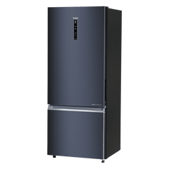 Haier 445 Litres 2 Star Frost Free Double Door Bottom Mount Convertible Refrigerator with 1 Hour Icing Technology (HRB-4952BGK-P, Graphite Black)