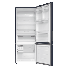 Haier 445 Litres 2 Star Frost Free Double Door Bottom Mount Convertible Refrigerator with 1 Hour Icing Technology (HRB-4952BGK-P, Graphite Black)