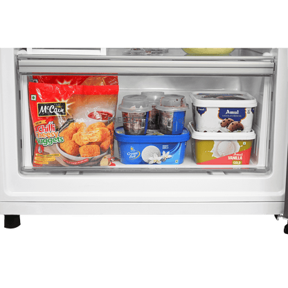 Haier 445 Litres 2 Star Frost Free Double Door Bottom Mount Convertible Refrigerator with 1 Hour Icing Technology (HRB-4952BGK-P, Graphite Black)