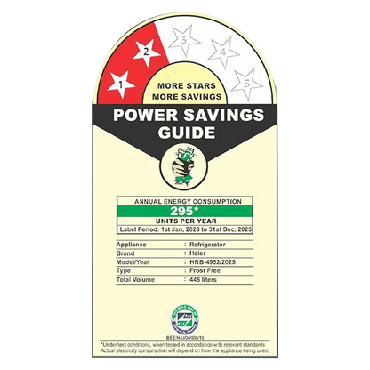 Haier 445 Litres 2 Star Frost Free Double Door Bottom Mount Convertible Refrigerator with 1 Hour Icing Technology (HRB-4952BGK-P, Graphite Black)