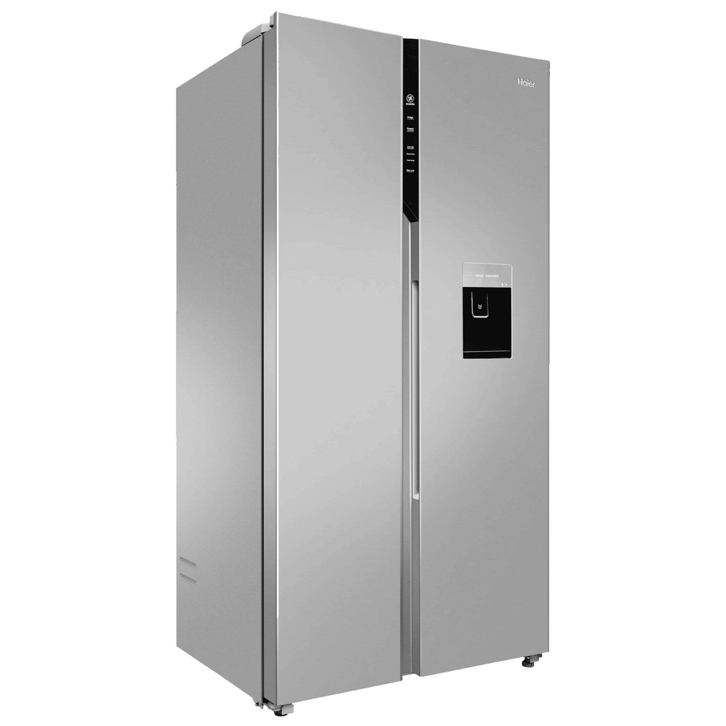Haier 596 Litres 3 Star Frost Free Side by Side Door Smart Wifi Enabled Refrigerator with Deo Fresh Technology (HRS-682SWDU1, Shiny Steel)