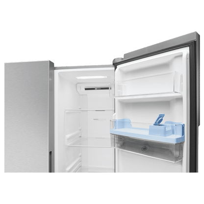 Haier 596 Litres 3 Star Frost Free Side by Side Door Smart Wifi Enabled Refrigerator with Deo Fresh Technology (HRS-682SWDU1, Shiny Steel)