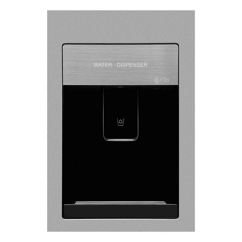Haier 596 Litres 3 Star Frost Free Side by Side Door Smart Wifi Enabled Refrigerator with Deo Fresh Technology (HRS-682SWDU1, Shiny Steel)