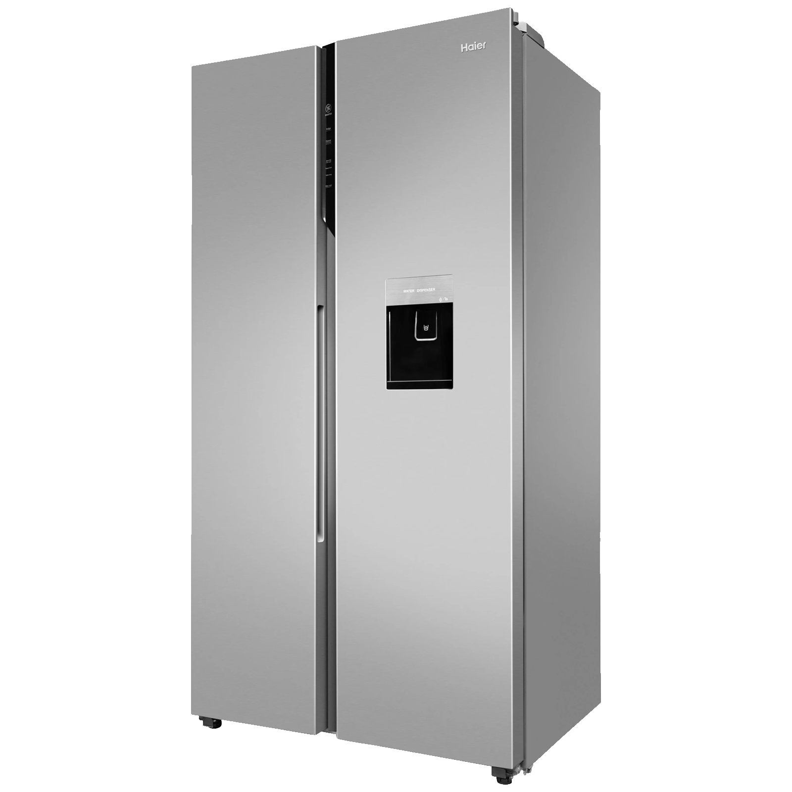 Haier 596 Litres 3 Star Frost Free Side by Side Door Smart Wifi Enabled Refrigerator with Deo Fresh Technology (HRS-682SWDU1, Shiny Steel)