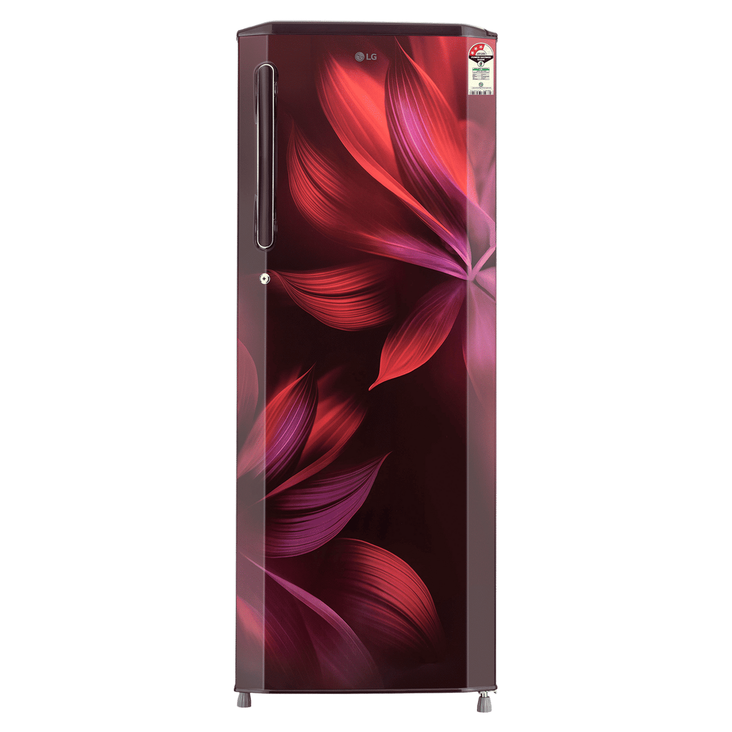 LG 281 Series 261 Litres 3 Star Direct Cool Single Door Refrigerator with Auto Smart Connect (GL-B281BSAX, Scarlet Aurora)