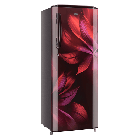 LG 281 Series 261 Litres 3 Star Direct Cool Single Door Refrigerator with Auto Smart Connect (GL-B281BSAX, Scarlet Aurora)