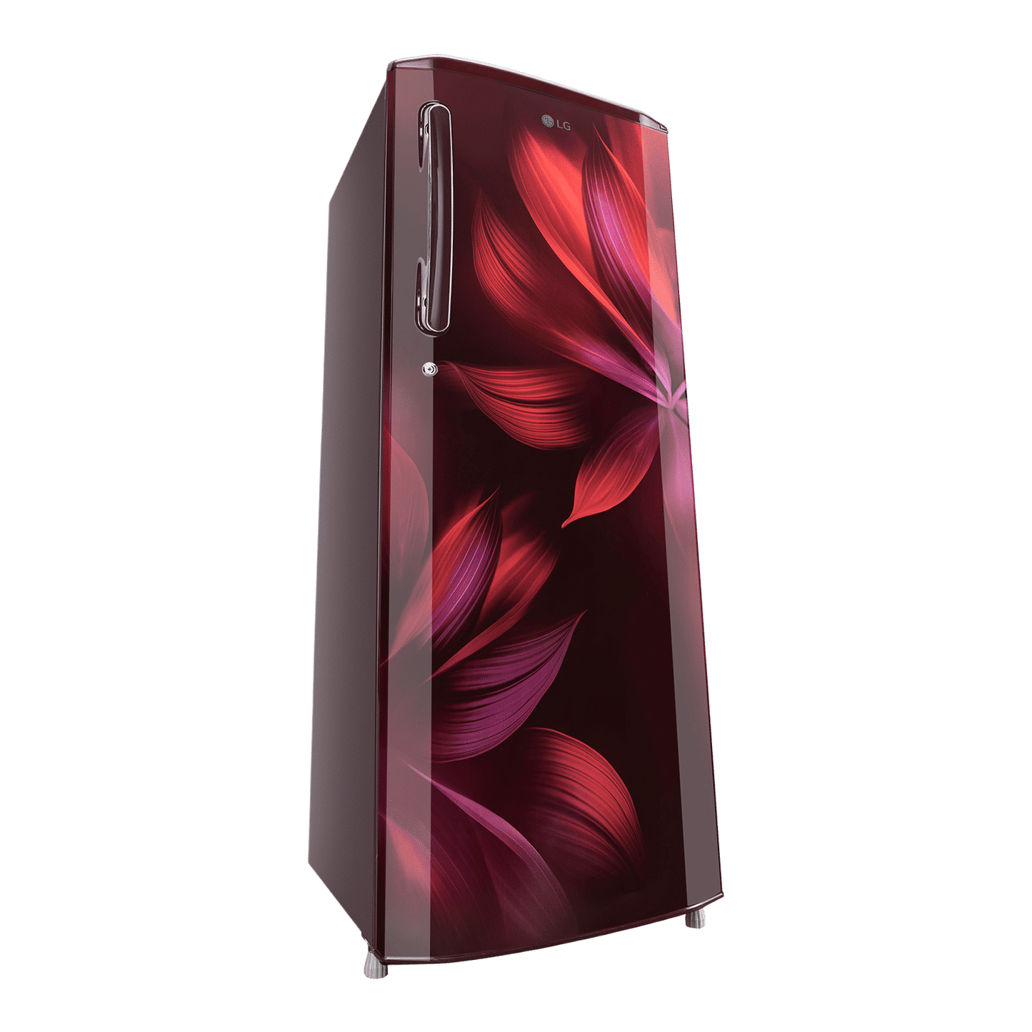 LG 281 Series 261 Litres 3 Star Direct Cool Single Door Refrigerator with Auto Smart Connect (GL-B281BSAX, Scarlet Aurora)
