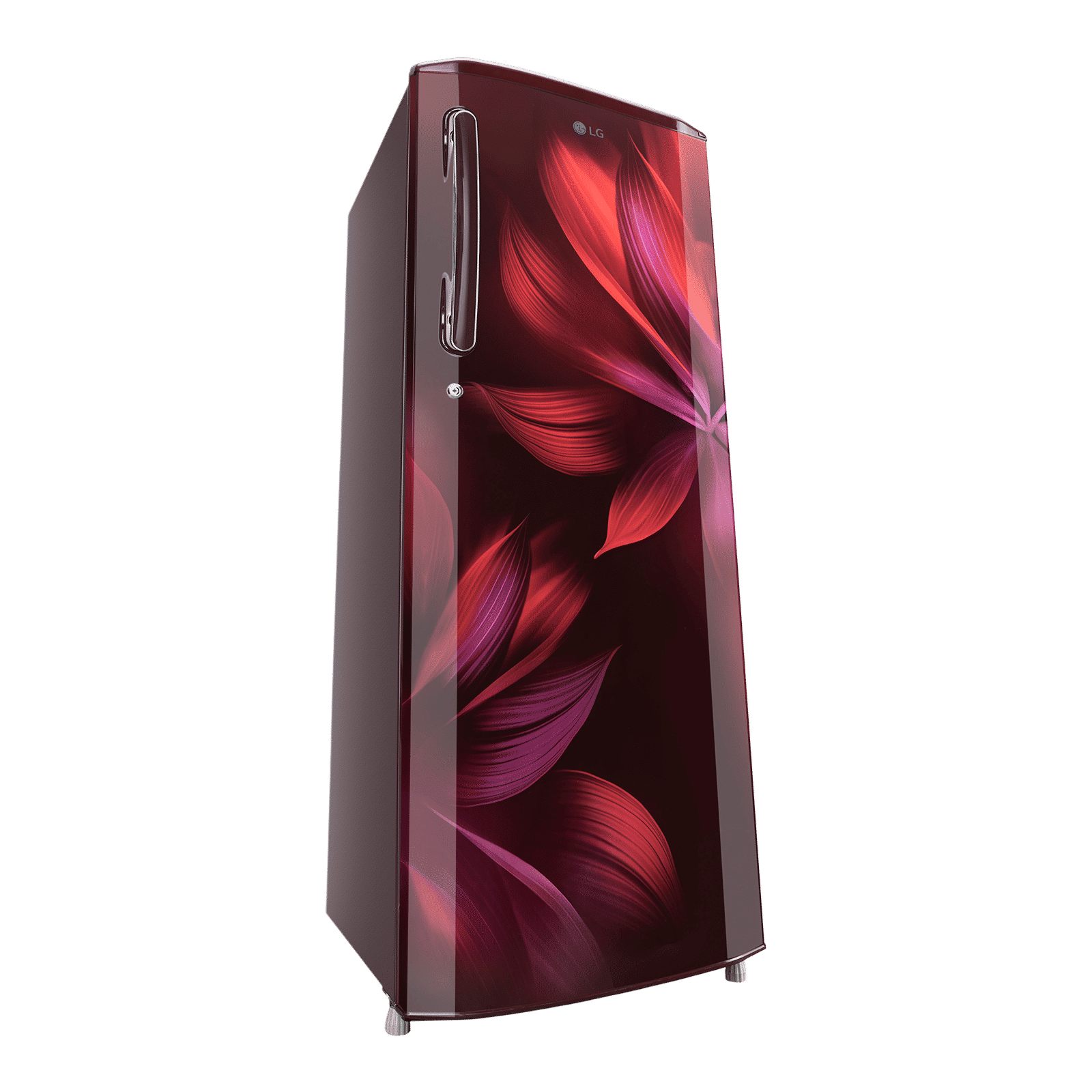 LG 281 Series 261 Litres 3 Star Direct Cool Single Door Refrigerator with Auto Smart Connect (GL-B281BSAX, Scarlet Aurora)
