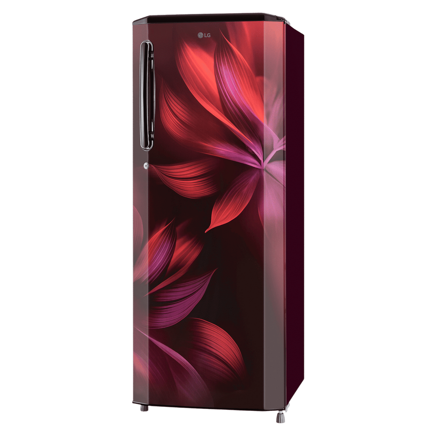 LG 281 Series 261 Litres 3 Star Direct Cool Single Door Refrigerator with Auto Smart Connect (GL-B281BSAX, Scarlet Aurora)