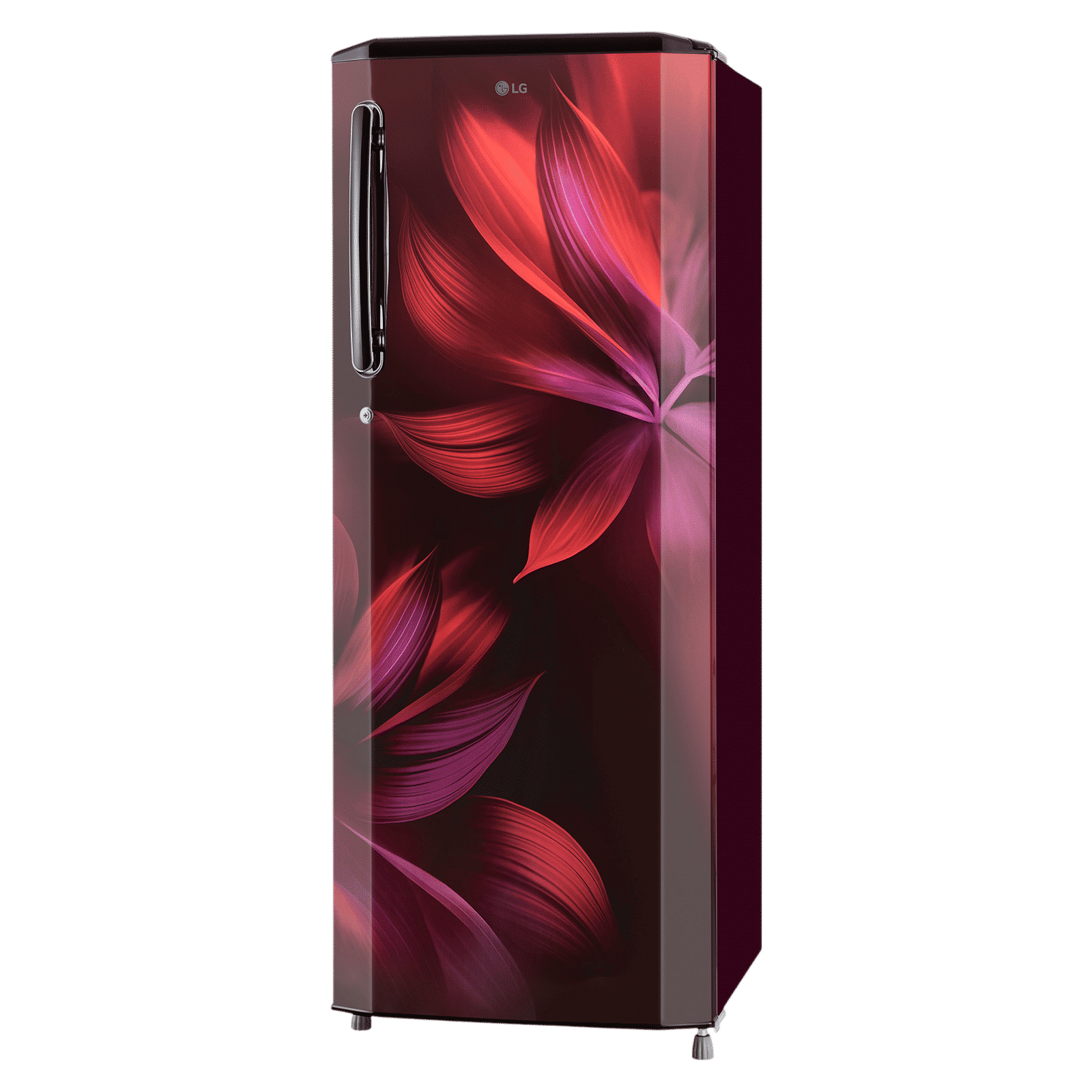 LG 281 Series 261 Litres 3 Star Direct Cool Single Door Refrigerator with Auto Smart Connect (GL-B281BSAX, Scarlet Aurora)