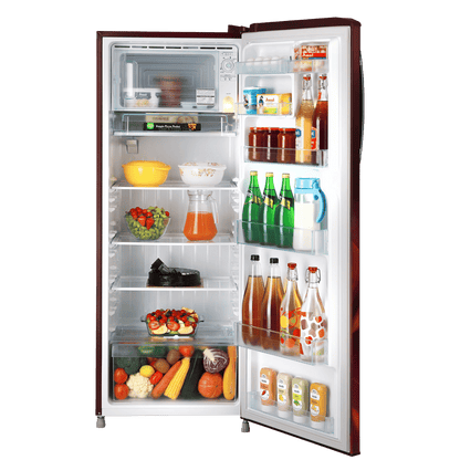 LG 281 Series 261 Litres 3 Star Direct Cool Single Door Refrigerator with Auto Smart Connect (GL-B281BSAX, Scarlet Aurora)