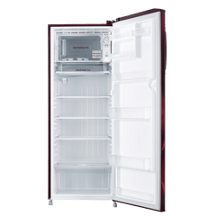 LG 281 Series 261 Litres 3 Star Direct Cool Single Door Refrigerator with Auto Smart Connect (GL-B281BSAX, Scarlet Aurora)