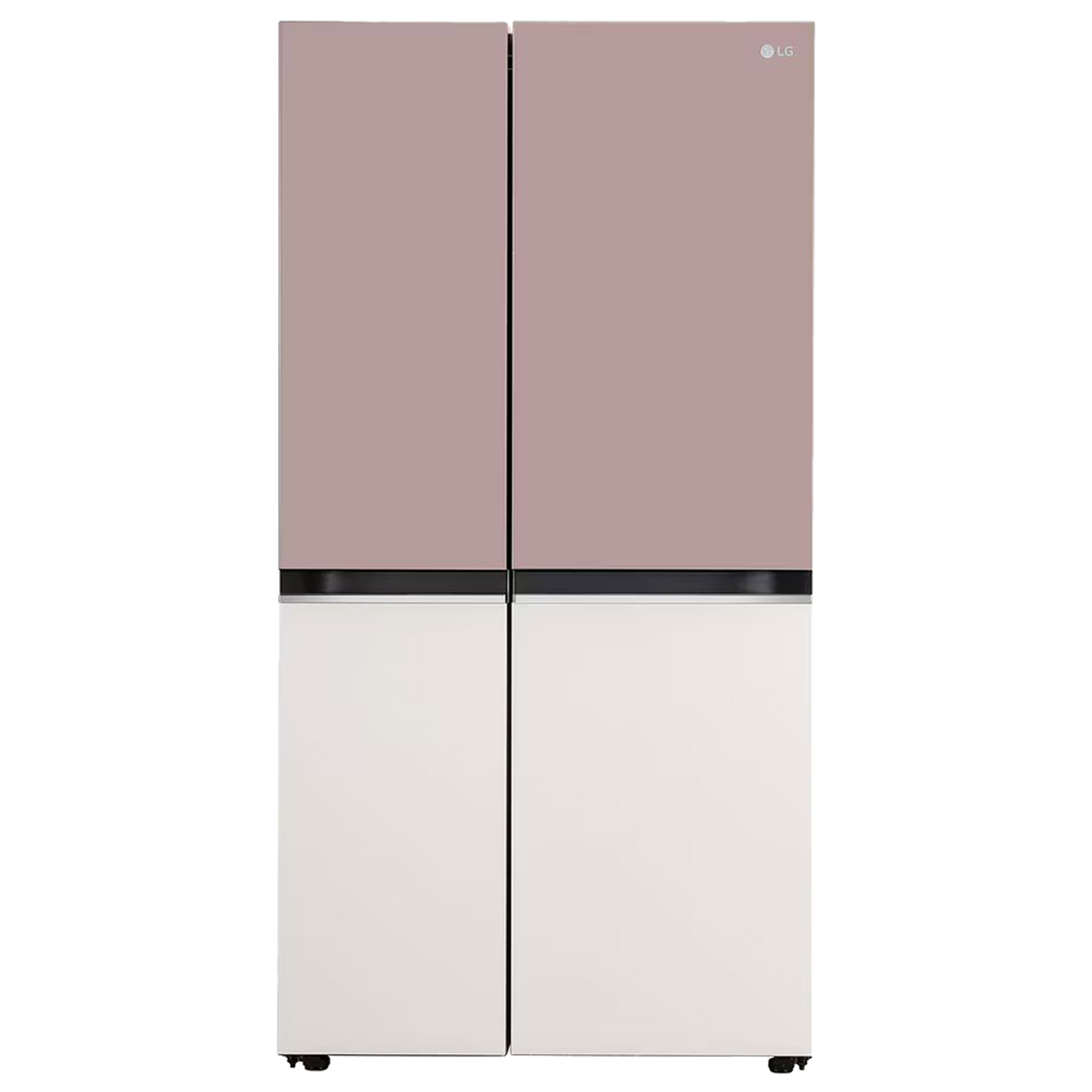LG 650 Litres 3 Star Frost Free Side by Side Smart Wifi Enabled Refrigerator with Multi Air Flow (GL-B257EPT3, Clay Pink Tango)