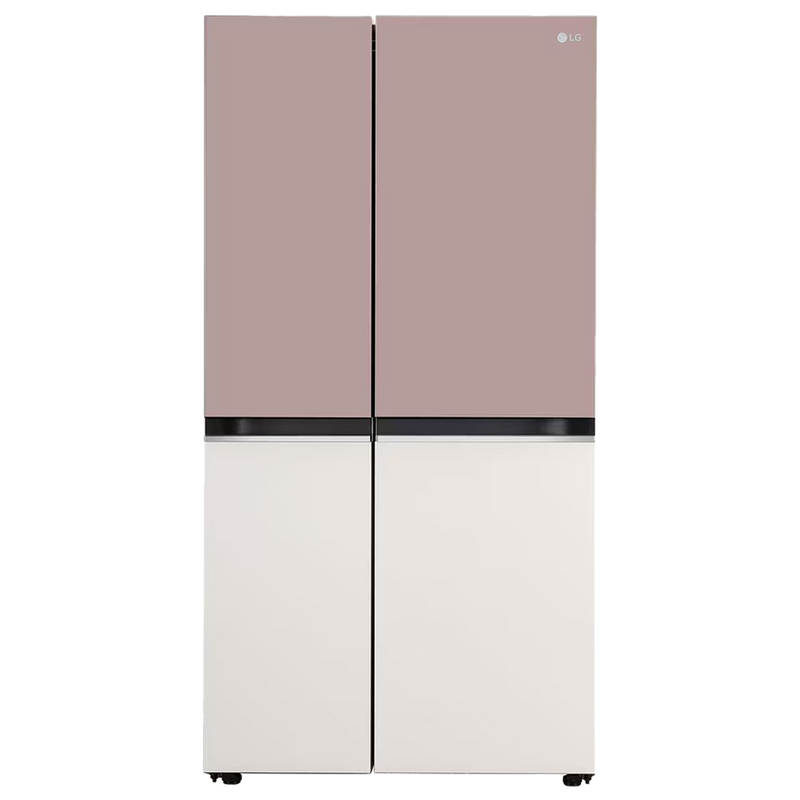 LG 650 Litres 3 Star Frost Free Side by Side Smart Wifi Enabled Refrigerator with Multi Air Flow (GL-B257EPT3, Clay Pink Tango)