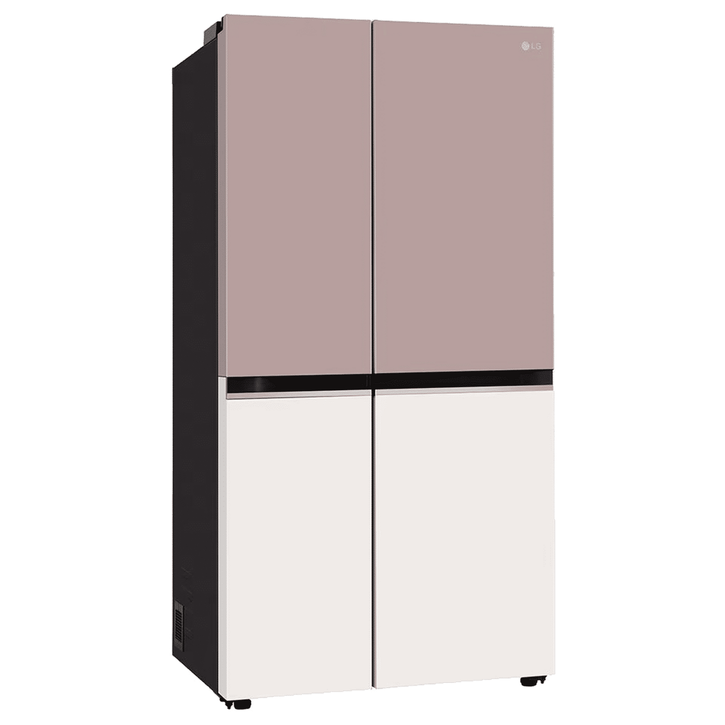 LG 650 Litres 3 Star Frost Free Side by Side Smart Wifi Enabled Refrigerator with Multi Air Flow (GL-B257EPT3, Clay Pink Tango)