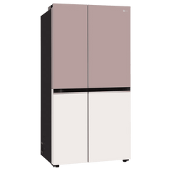LG 650 Litres 3 Star Frost Free Side by Side Smart Wifi Enabled Refrigerator with Multi Air Flow (GL-B257EPT3, Clay Pink Tango)