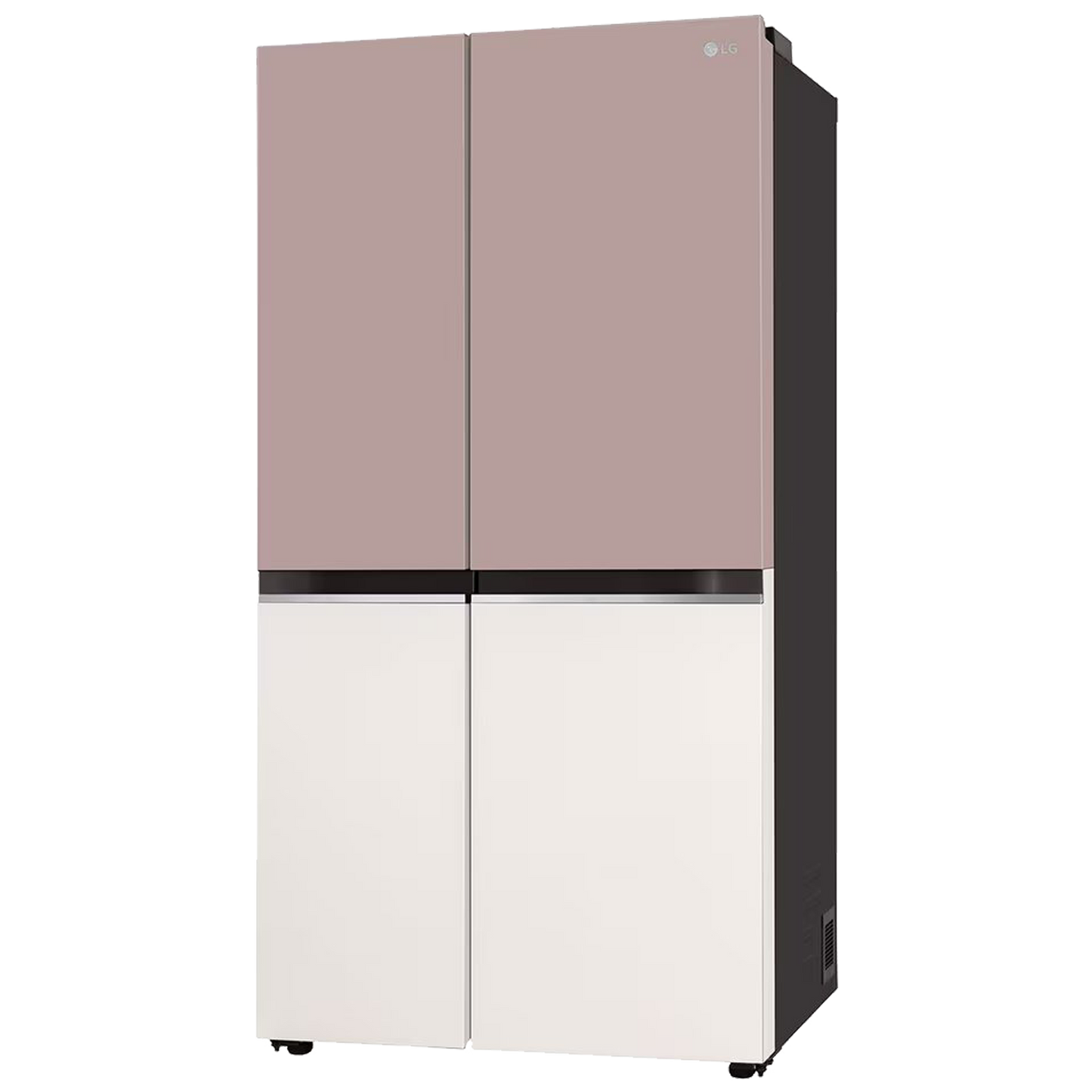 LG 650 Litres 3 Star Frost Free Side by Side Smart Wifi Enabled Refrigerator with Multi Air Flow (GL-B257EPT3, Clay Pink Tango)