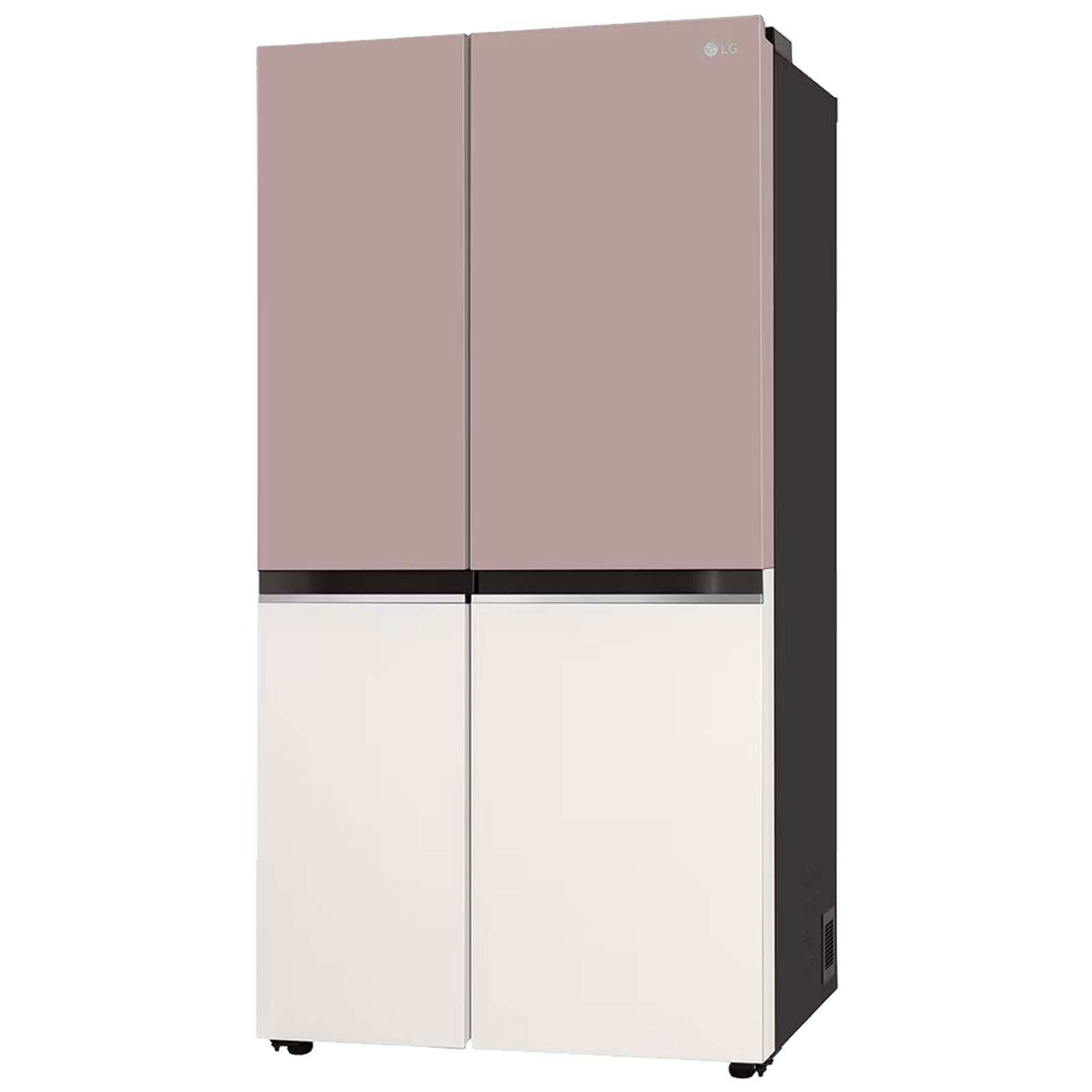 LG 650 Litres 3 Star Frost Free Side by Side Smart Wifi Enabled Refrigerator with Multi Air Flow (GL-B257EPT3, Clay Pink Tango)