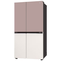 LG 650 Litres 3 Star Frost Free Side by Side Smart Wifi Enabled Refrigerator with Multi Air Flow (GL-B257EPT3, Clay Pink Tango)
