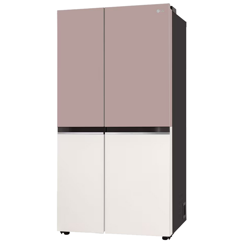 LG 650 Litres 3 Star Frost Free Side by Side Smart Wifi Enabled Refrigerator with Multi Air Flow (GL-B257EPT3, Clay Pink Tango)