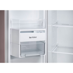 LG 650 Litres 3 Star Frost Free Side by Side Smart Wifi Enabled Refrigerator with Multi Air Flow (GL-B257EPT3, Clay Pink Tango)