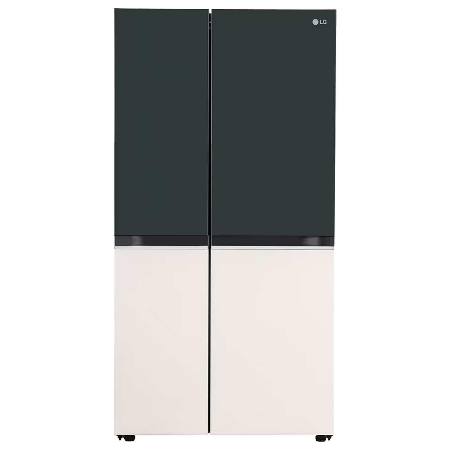 LG 650 Litres 3 Star Frost Free Side by Side Smart Wifi Enabled Refrigerator with Multi Air Flow (GL-B257EET3, Emerald Green Tango)